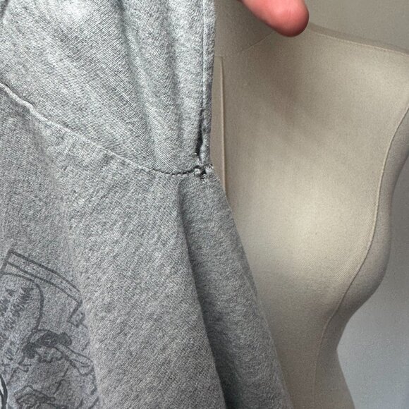 Peanuts Retro Santa Snoopy Graphic Distressed T Shirt - Picture 15 of 15